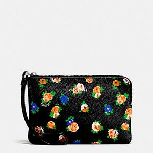 NWT COACH FLORAL WRISTLET
